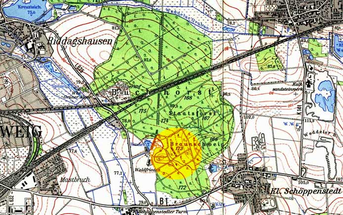 Q: Niedersächsisches Landesverwaltungsamt, Landesvermessung, Topographische Karte 1: 25 000, Normalausgabe, 3729 Braunschweig, ISBN 3-89435-361-9. www.lgn.de